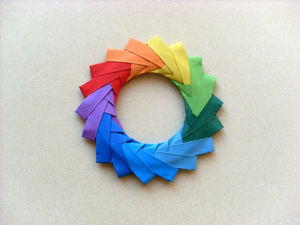 What Is Origamy Origami Color Wheel What Is Your Favorite Color Inspire Flickr