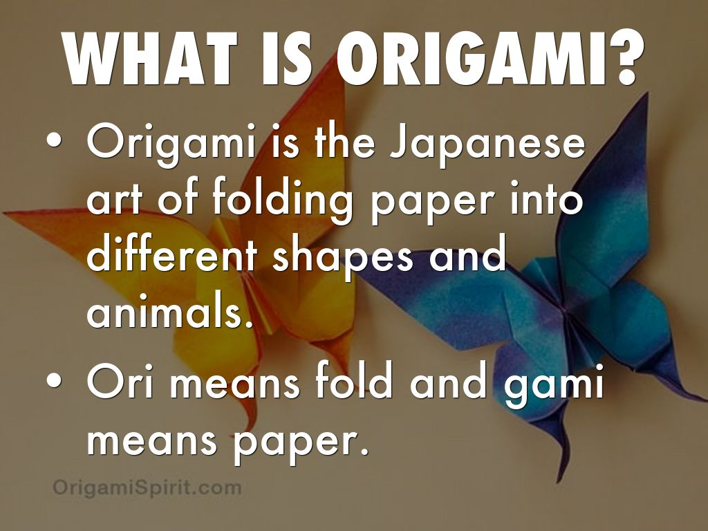 What Is Origamy Origami Elena Reavis