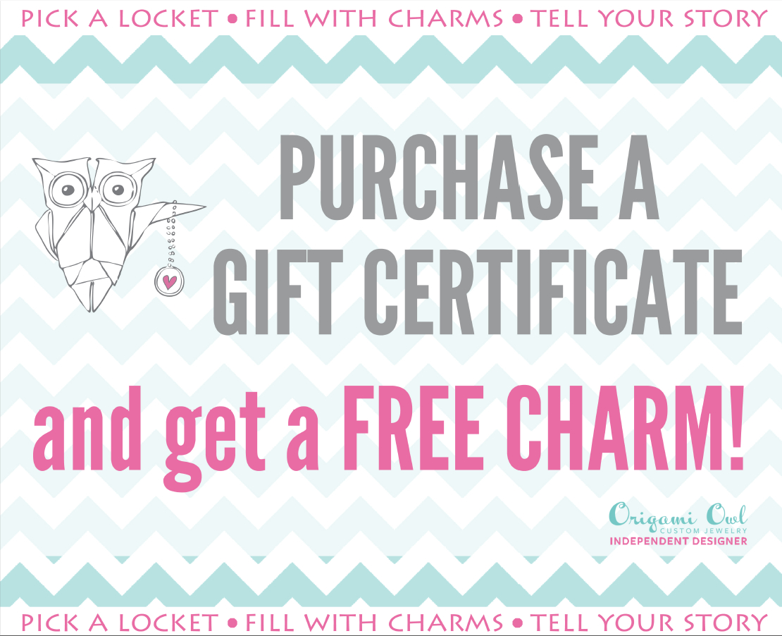 Where To Buy Origami Owl Origami Owl Gift Certificates Independent Designer Jennylou 1186