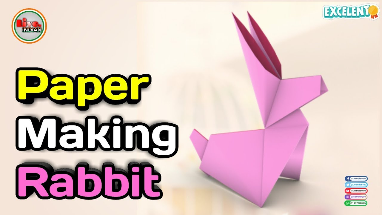 Wikihow Origami Crane How To Make Paper Rabbit Paper Making Rabbit Make A Paper Rabbit Origami Live Indian