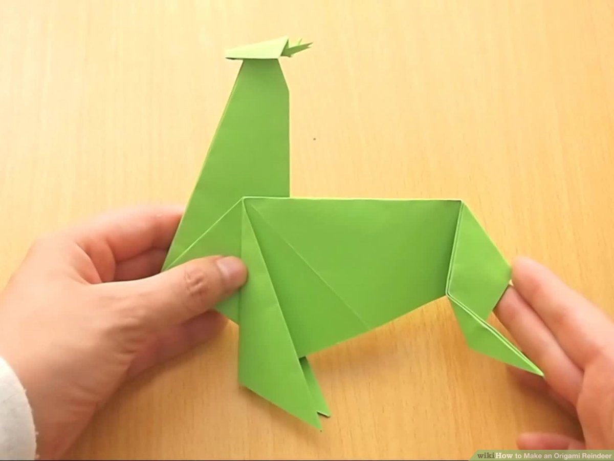 Www Origami Com How To Make An Origami Reindeer With Pictures Wikihow